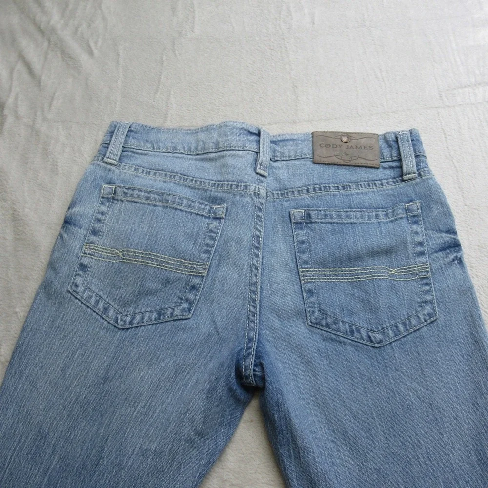 Cody James Jeans Mens 31x31 Light Wash Denim Flared Boot Cut Work Relax Wide Leg - Picture 9 of 15